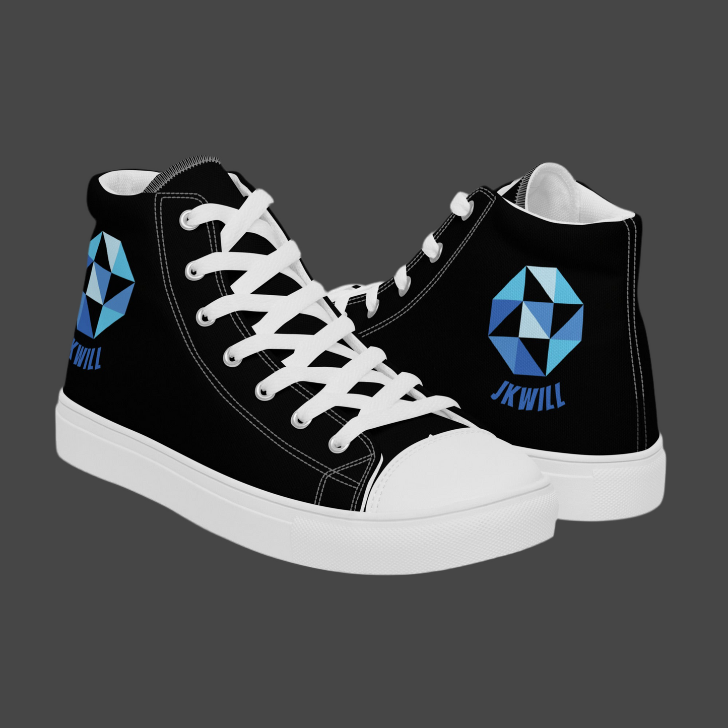 JKWILL Black High Top Shoes