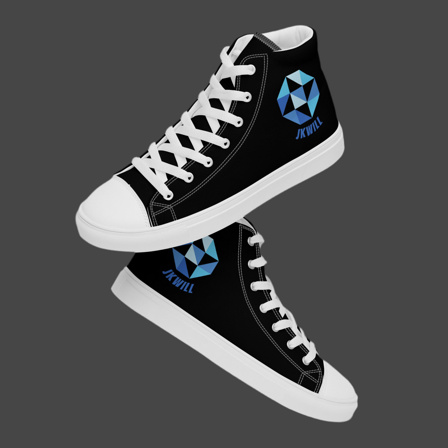 JKWILL Black High Top Shoes