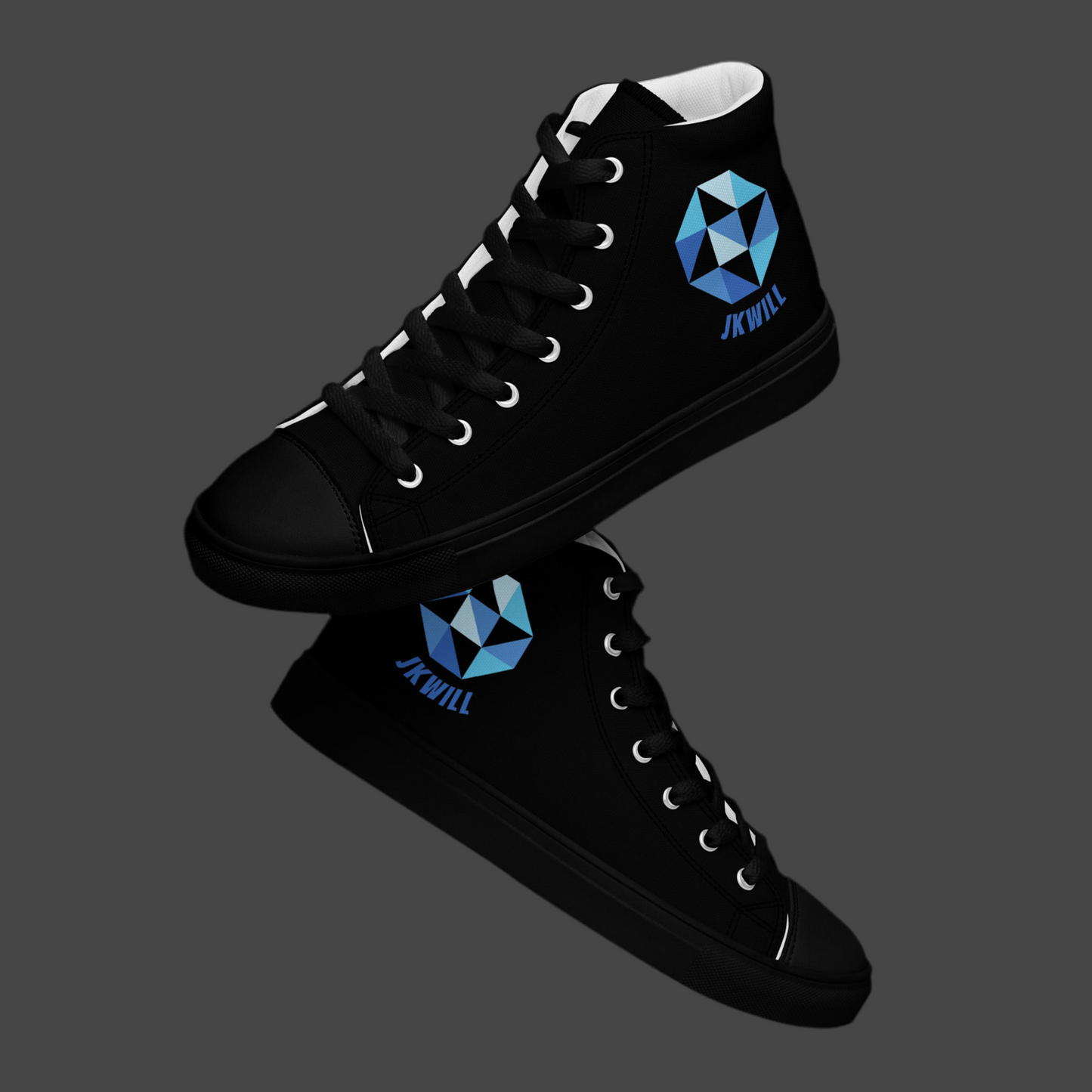 JKWILL Black High Top Shoes