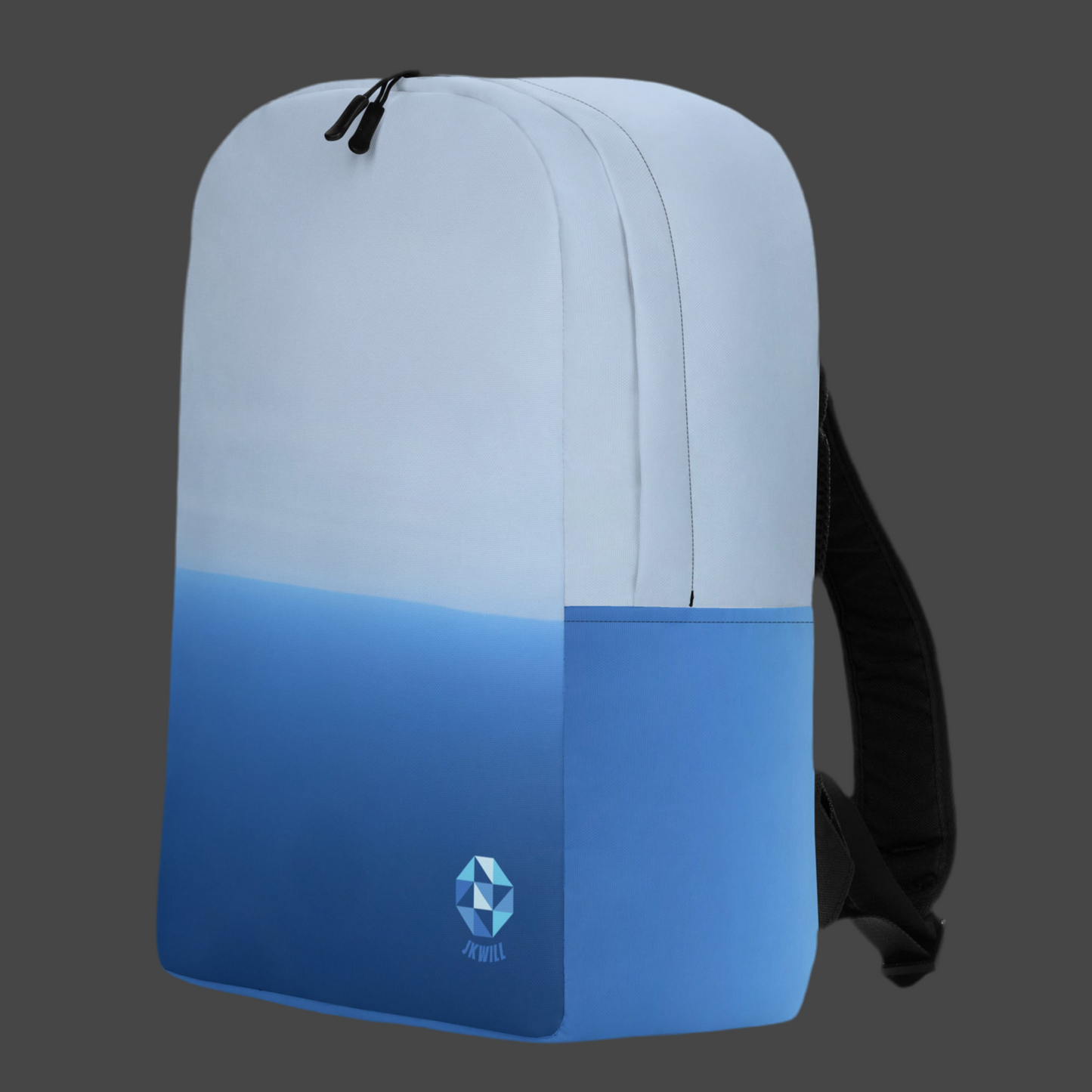 JKWILL Light/Dark Blue Backpack