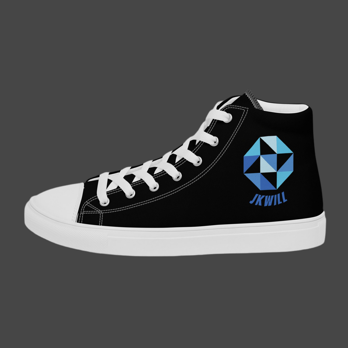 JKWILL Black High Top Shoes