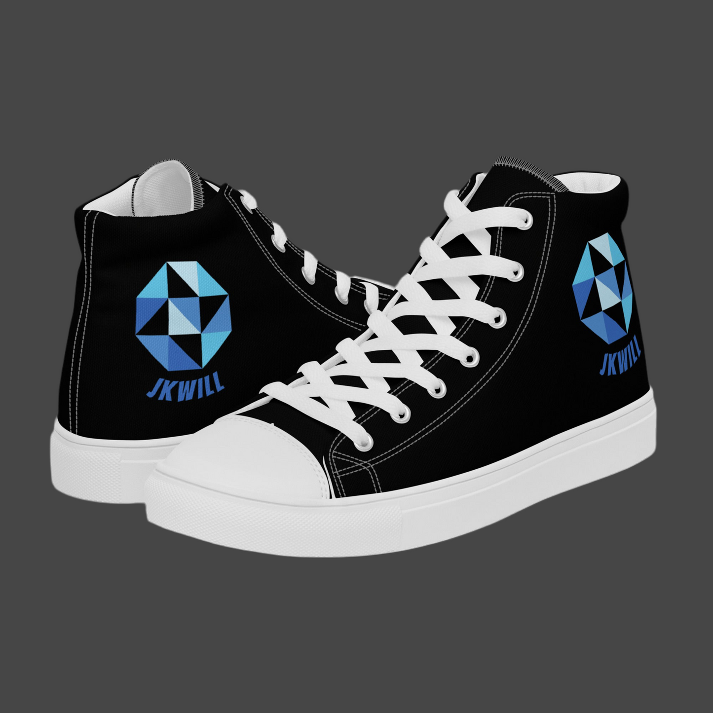 JKWILL Black High Top Shoes