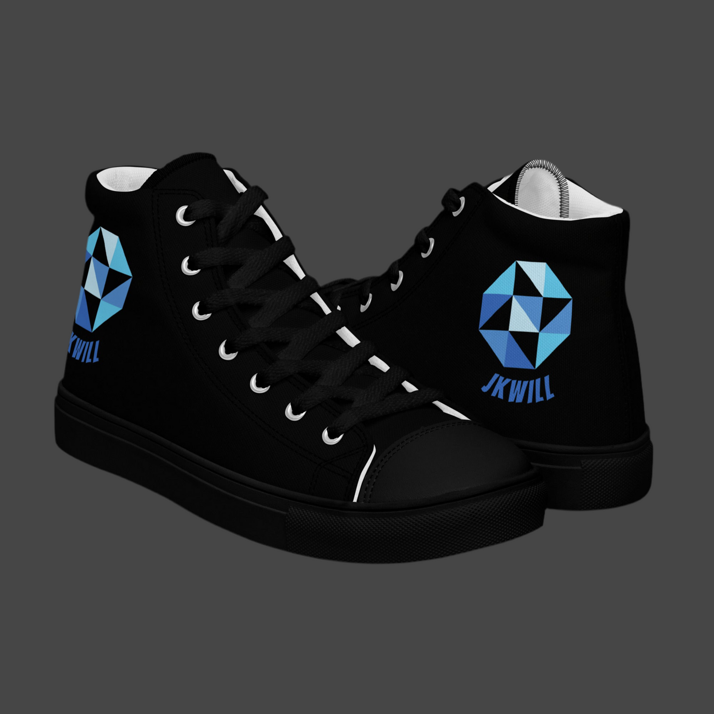 JKWILL Black High Top Shoes