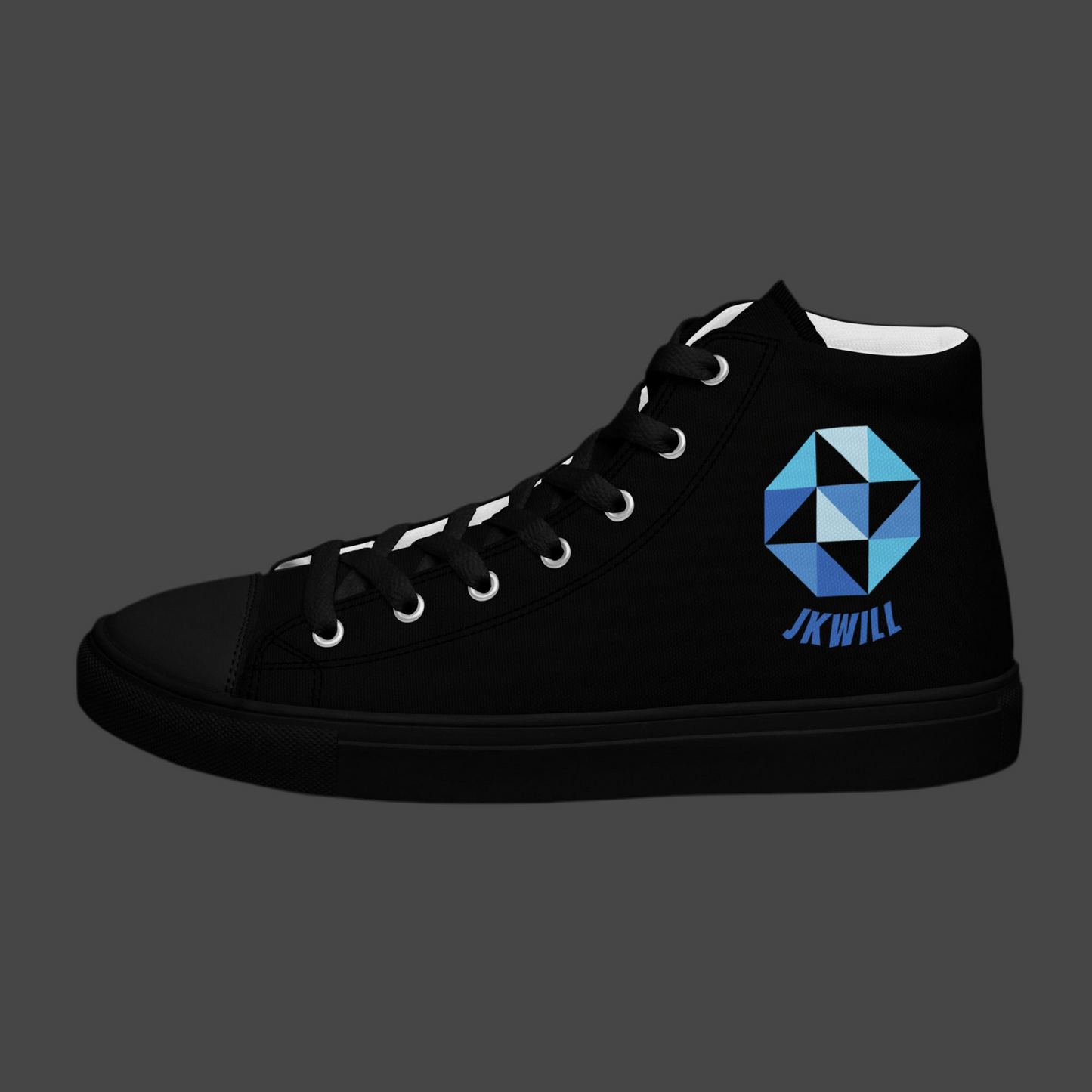 JKWILL Black High Top Shoes