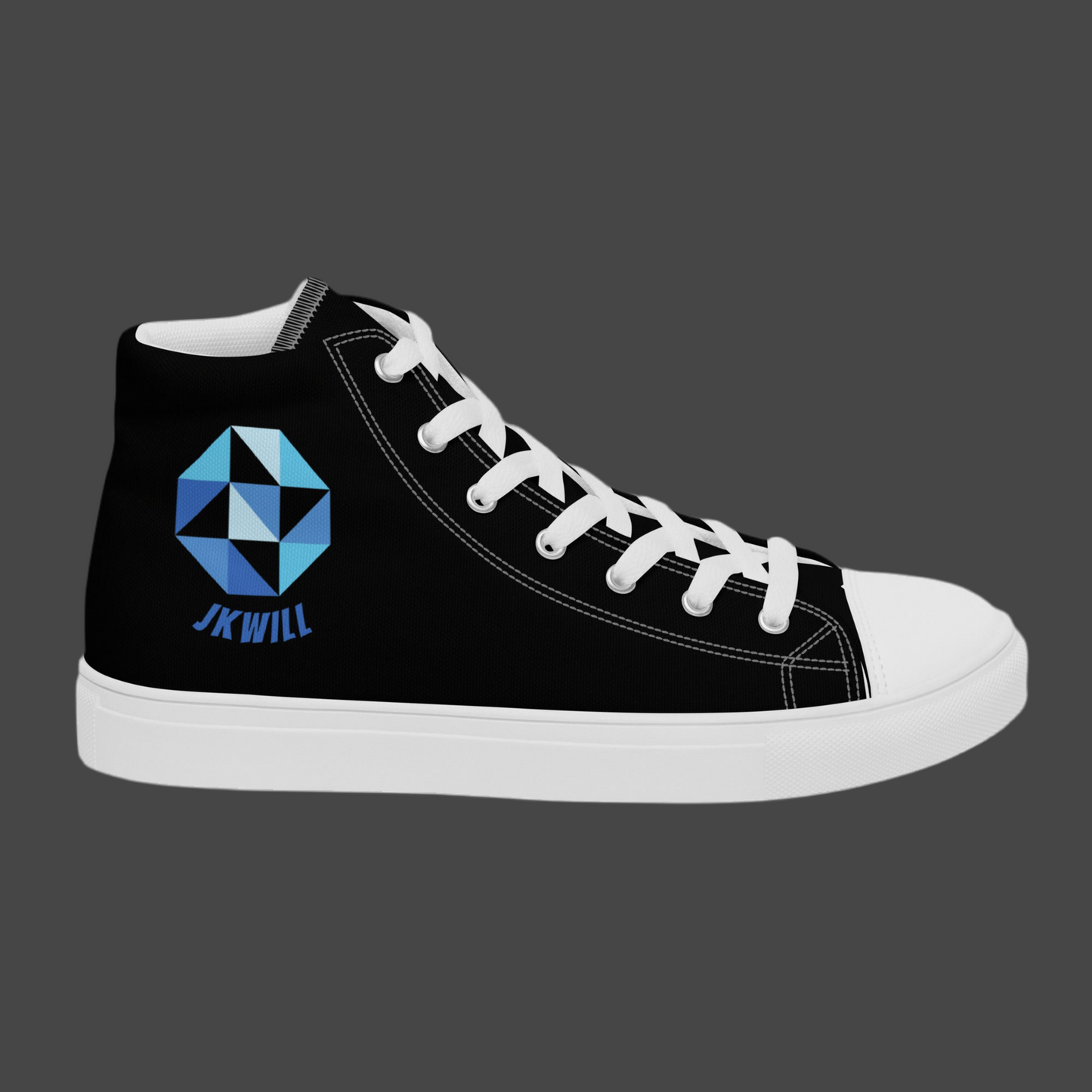 JKWILL Black High Top Shoes