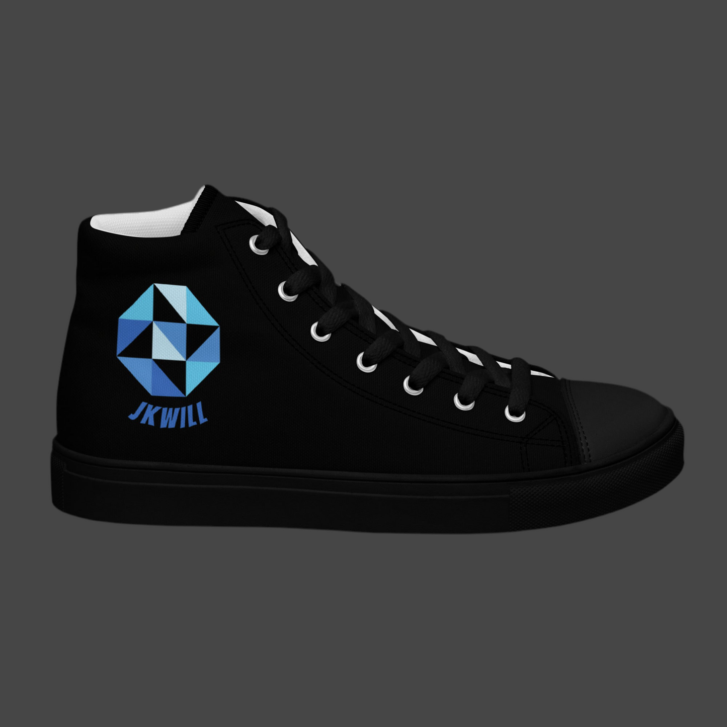 JKWILL Black High Top Shoes