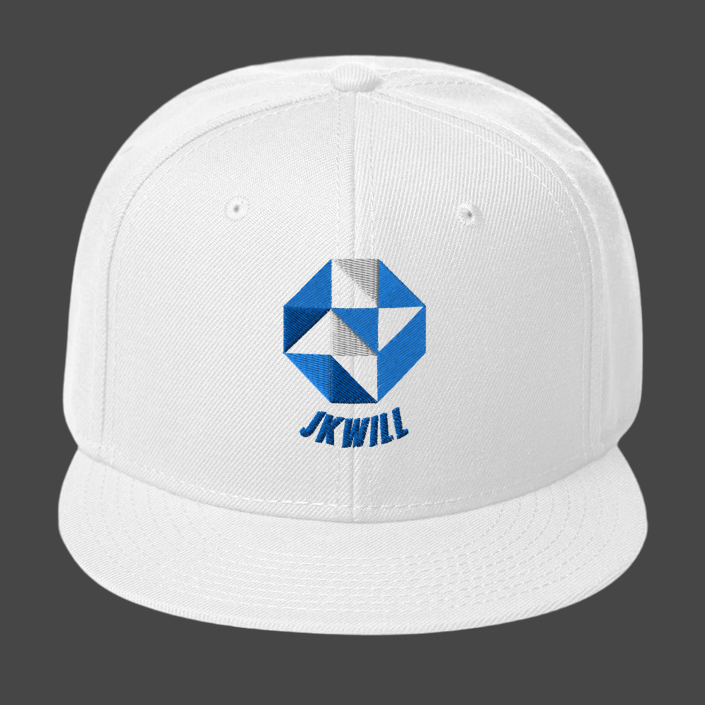 JKWILL 6- Panel Flat Rim Snapback