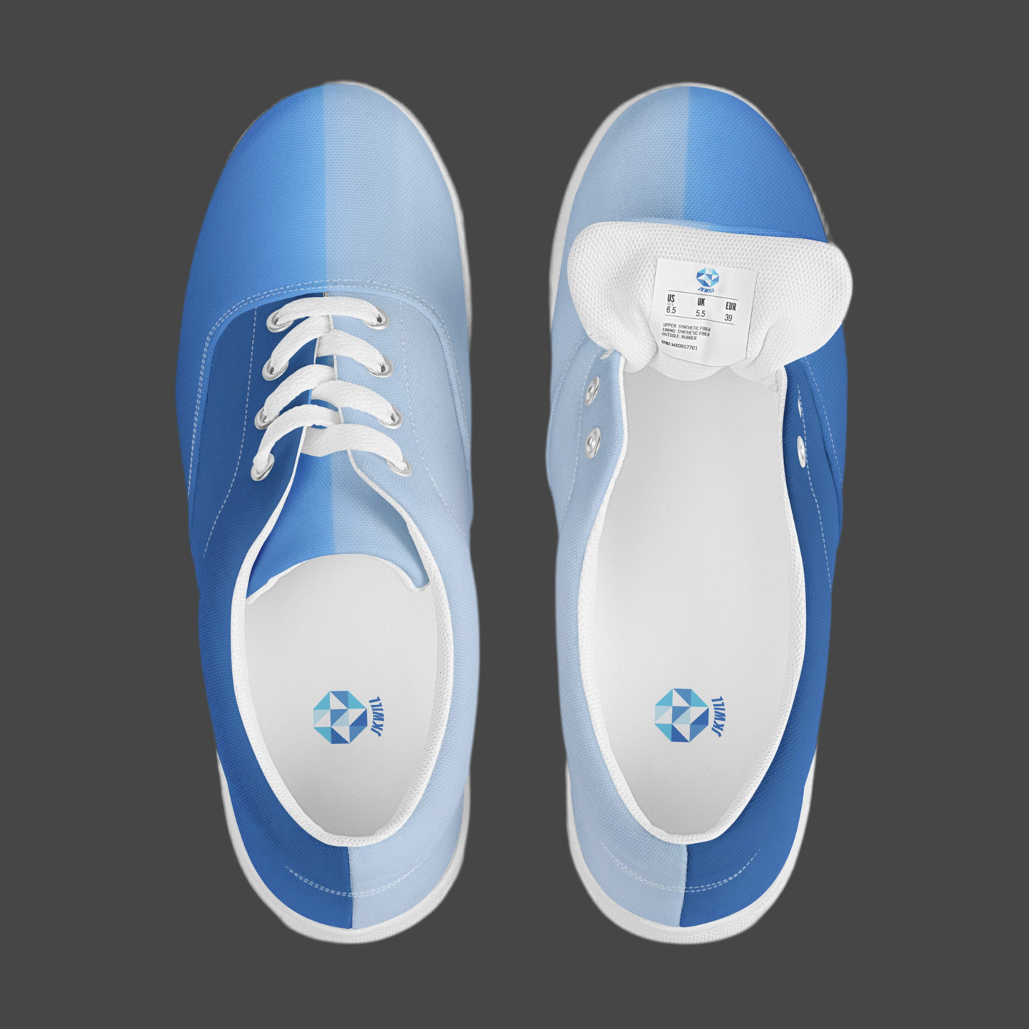 JKWILL Light/Dark Blue Low Top Shoes