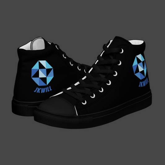 JKWILL Black High Top Shoes