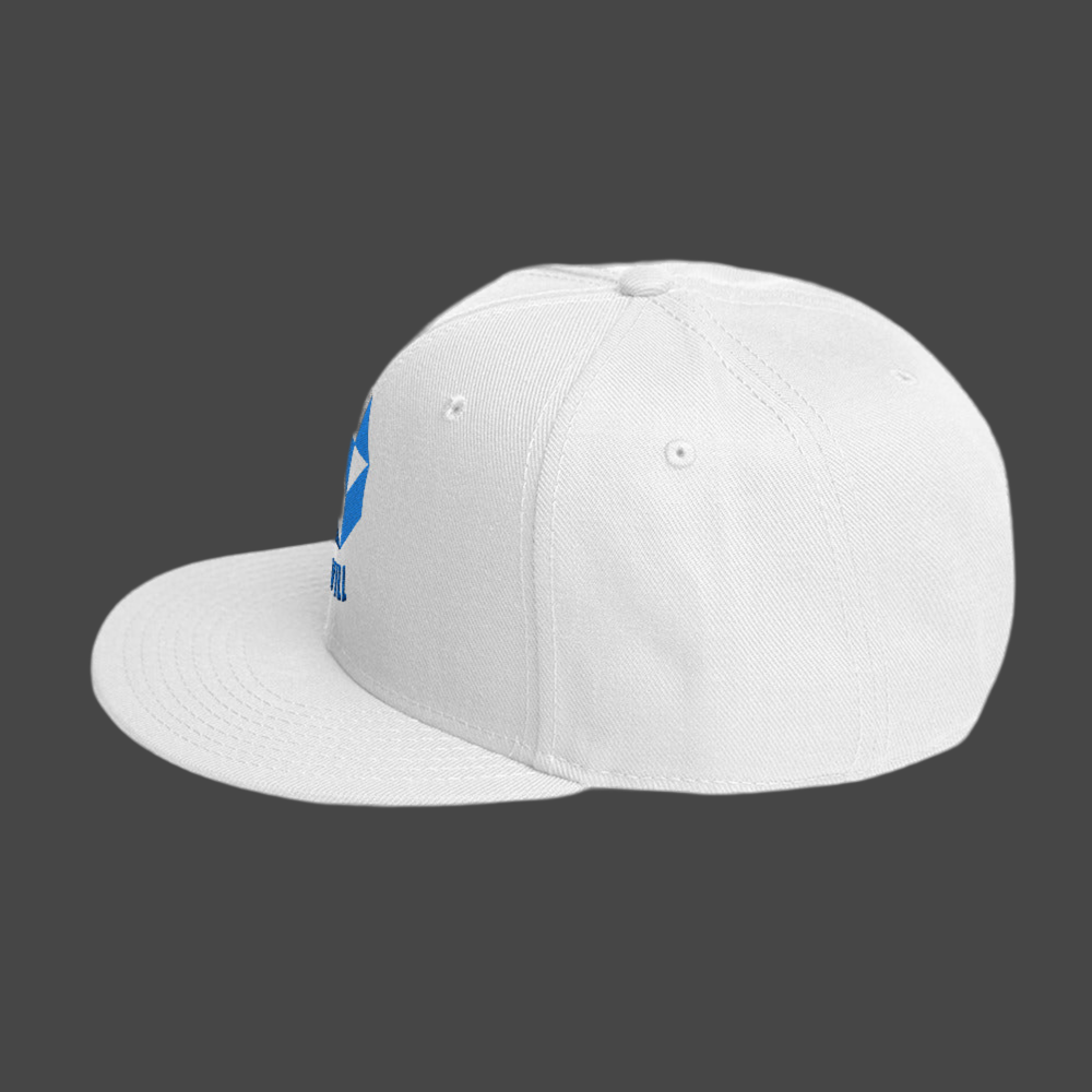 JKWILL 6- Panel Flat Rim Snapback