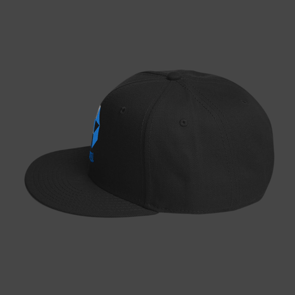 JKWILL 6- Panel Flat Rim Snapback