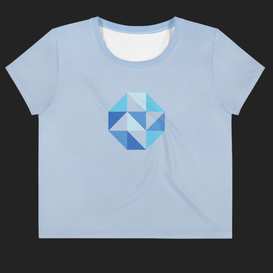 JKWILL Light Blue Crop Top