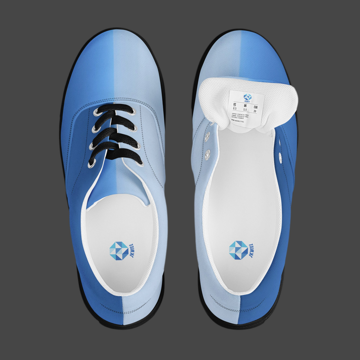 JKWILL Light/Dark Blue Low Top Shoes