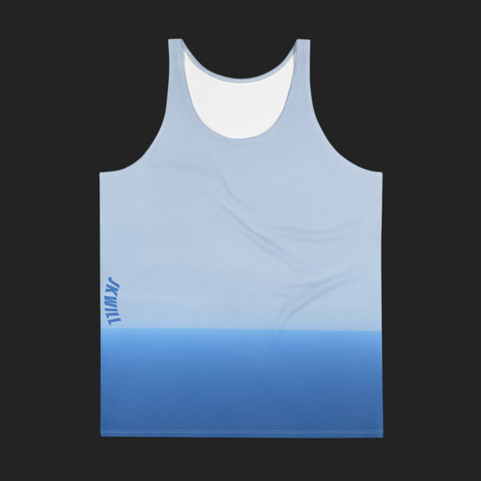JKWILL Light/Dark Blue Tank Top